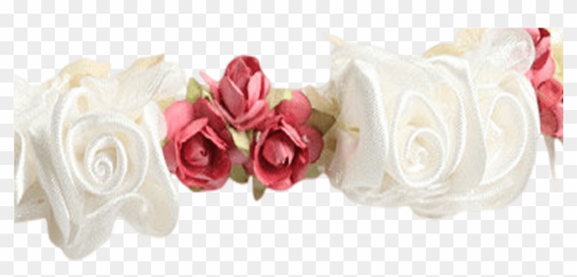 Dusty Rose Silk & Satin Floral Crown Wreath Girls Rachel's - Flower Clipart #133433