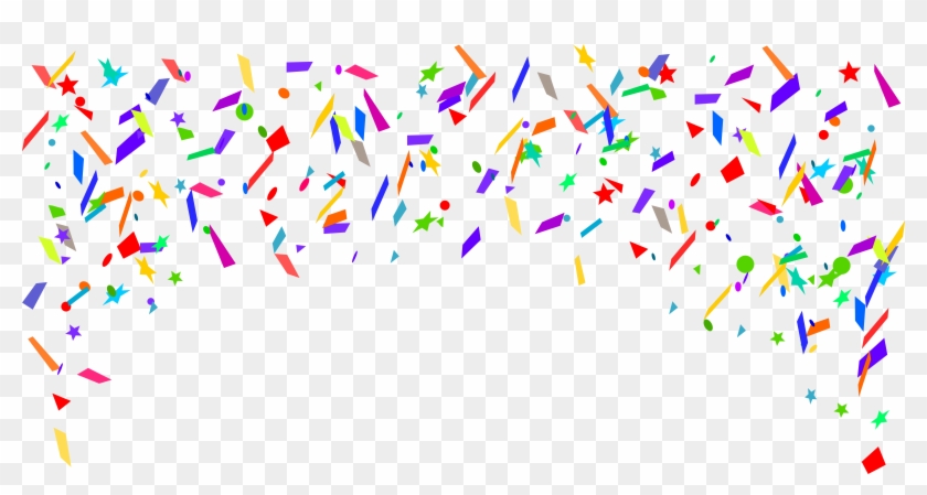 Free Download - Confetti Background Png Clipart