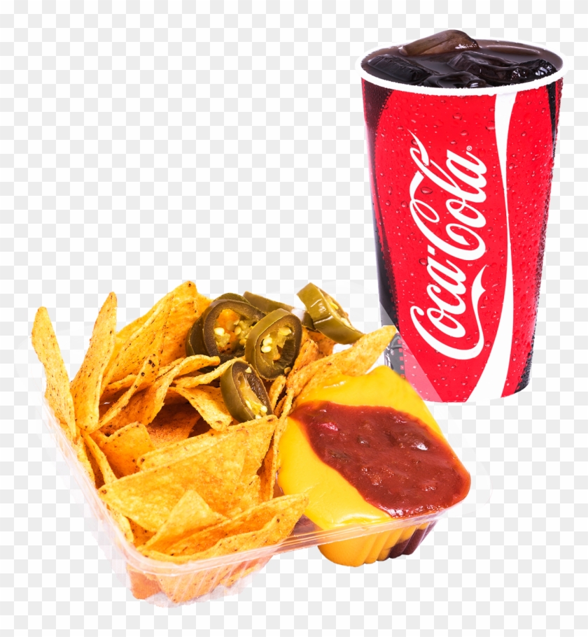 Nachos Medium Menu - Coca Cola Cup Png Clipart