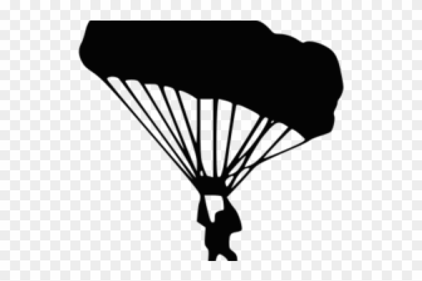 Parachute Clipart Transparent Background - Skydiving На Темном Фоне - Png Download #133859
