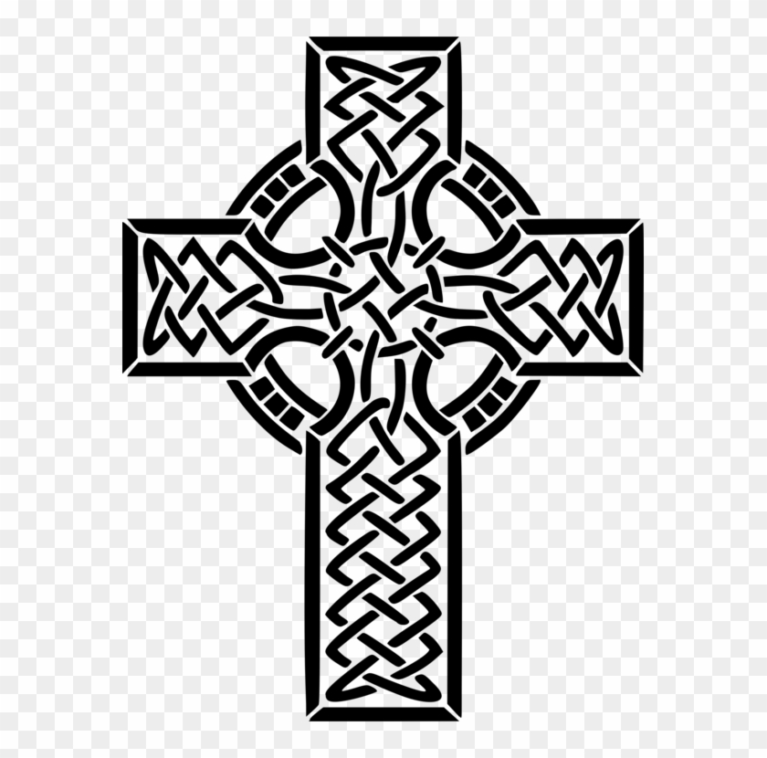 Celtic Knot Clipart Death - Celtic Cross Clip Art Black And White - Png Download #133964
