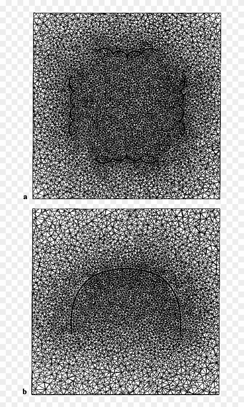 Close-up View Of The Mesh Around The Cross Parachute - Monochrome Clipart