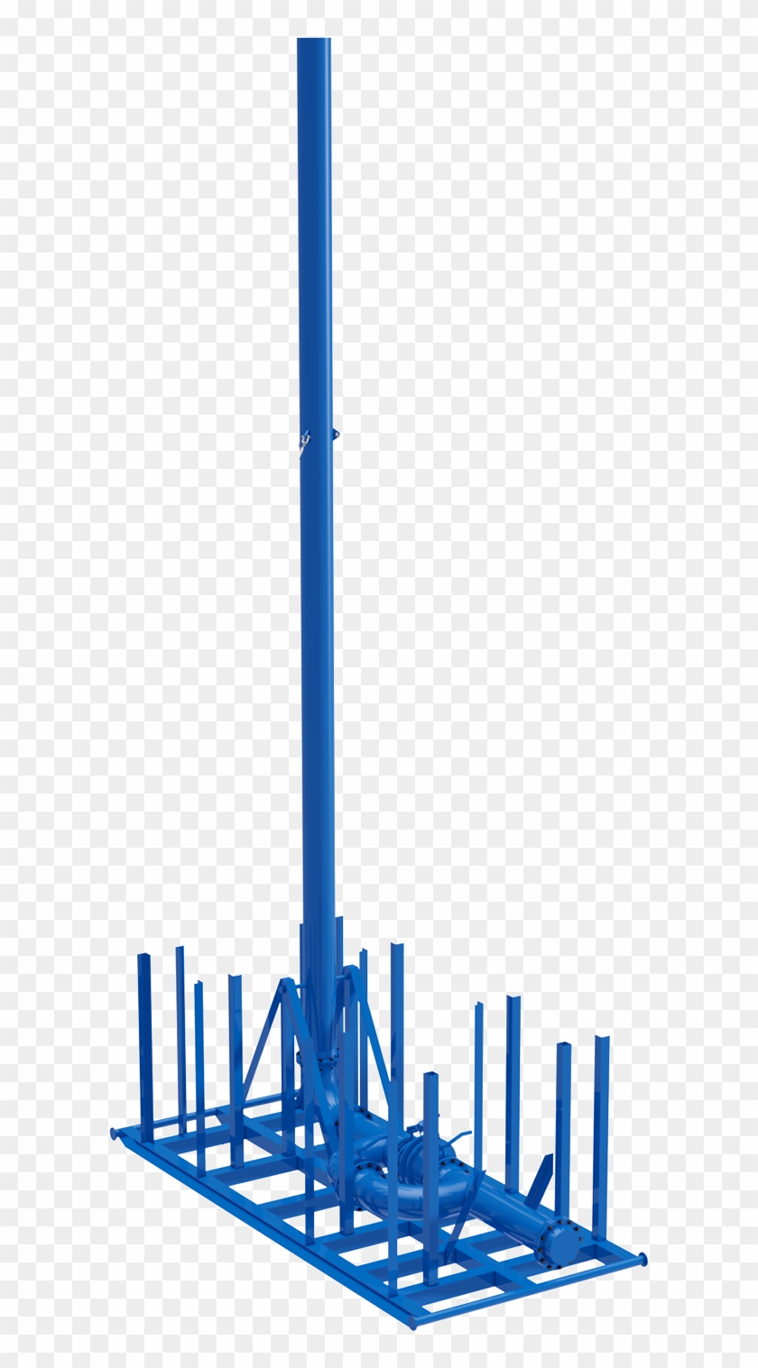 Optimal Mpd / Ubd 12” Vent / Flare Stack - Electric Blue Clipart