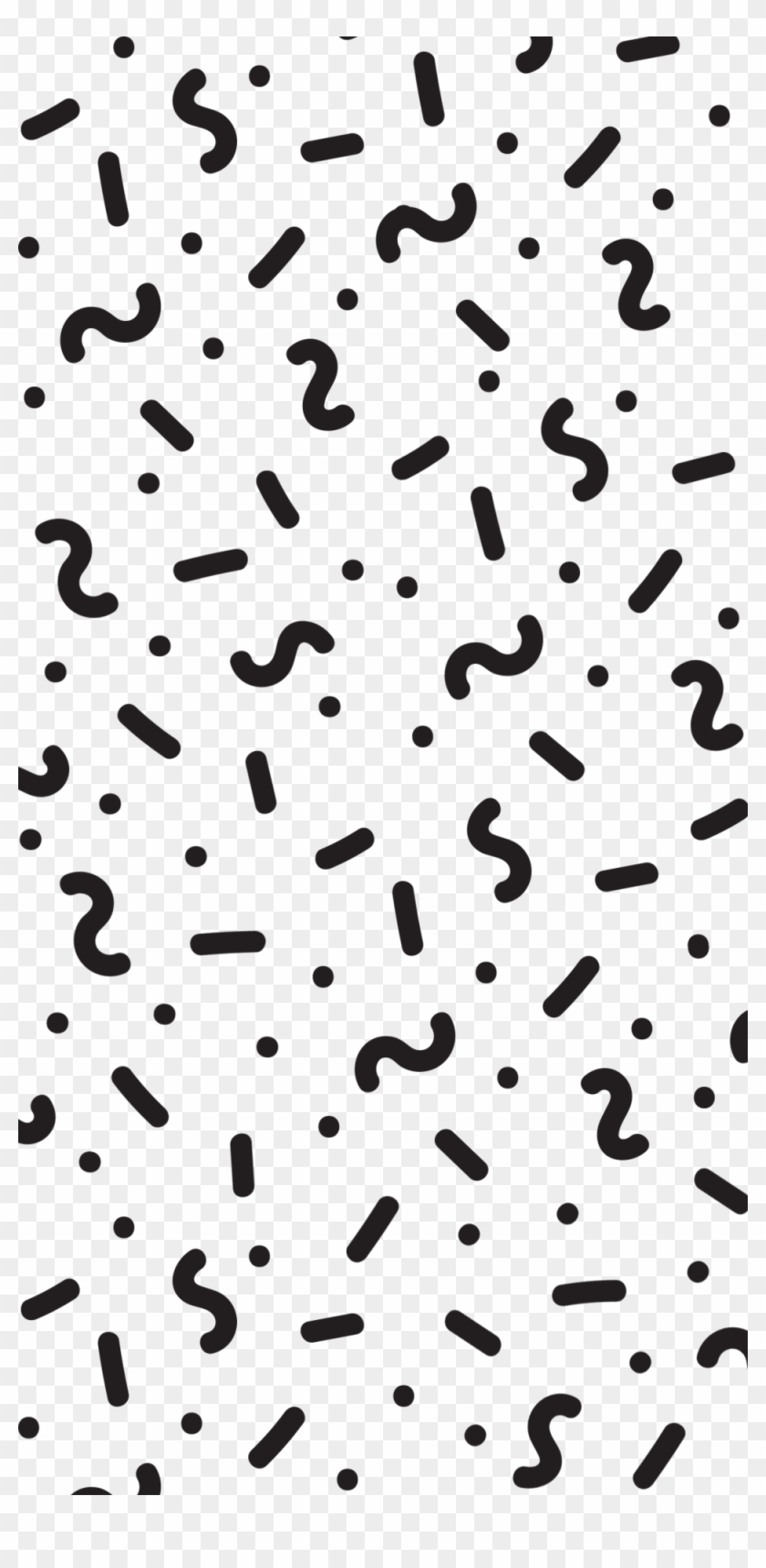 Png Transparent Confetti Clipart Black And White - Confetti Pattern Png