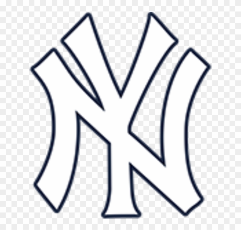 New York Yankees Logo Png - New York Yankees Logo White Clipart #134484