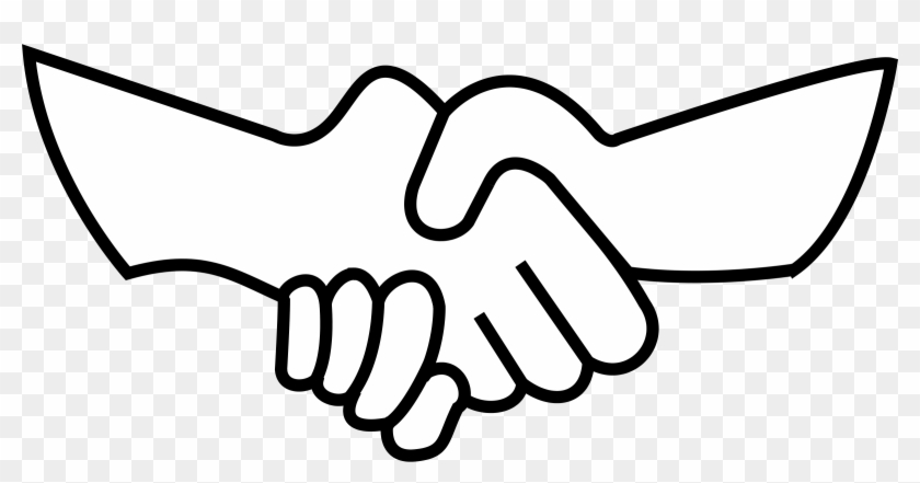 Holding Hands Praying Hands Clip Art - Easy To Draw Shaking Hands - Png Download