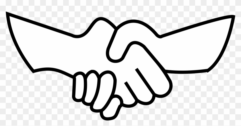 Holding Hands Praying Hands Clip Art - Easy To Draw Shaking Hands - Png Download #134555