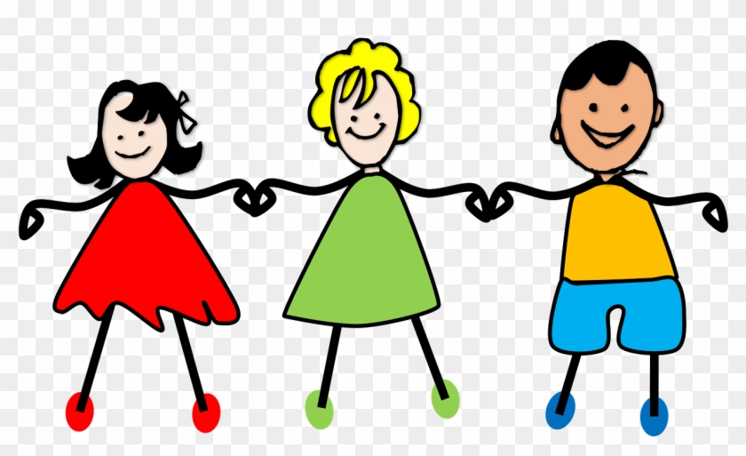 Kids Holding Hands Png Clipart Royalty Free Stock - Kids Holding Hands Clipart Transparent #134632