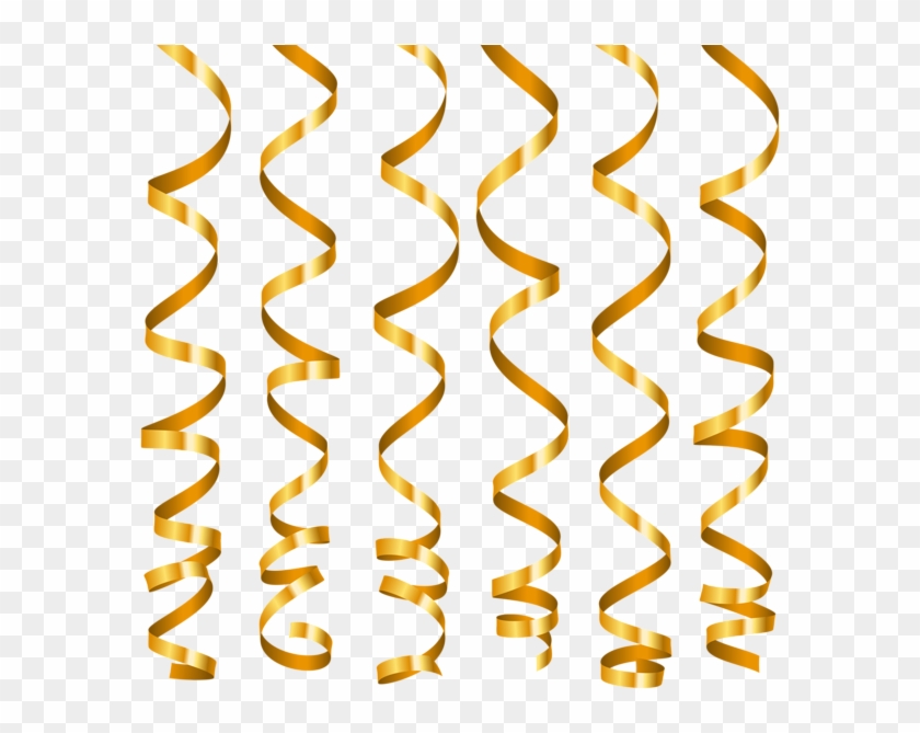 Transparent Background Gold Ribbon Clipart - Png Download