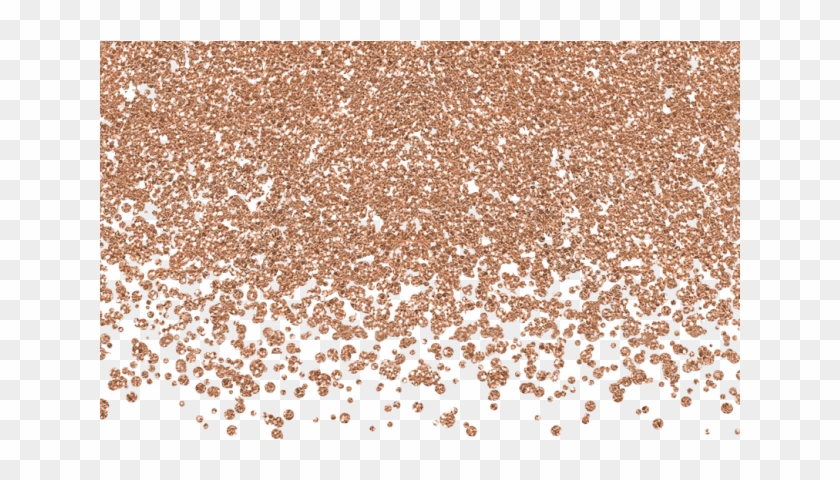 Confetti Clipart Rose Gold - Rose Gold Glitter Png Transparent Png #134799