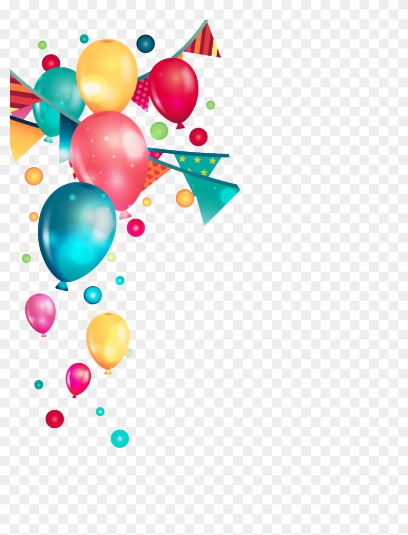 Birthday Party Balloons Png - Transparent Background Balloons Png Clipart