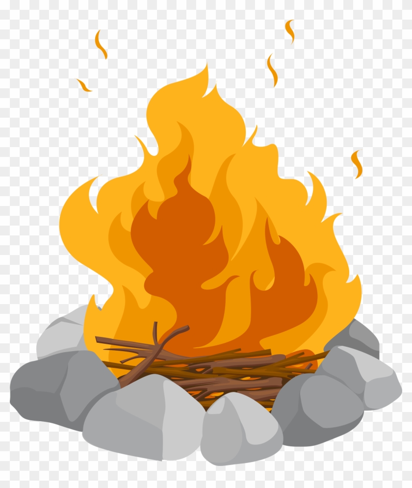 Campfire Png Images Free Download Pngmart Com - Bonfire Clipart Transparent Background #135119