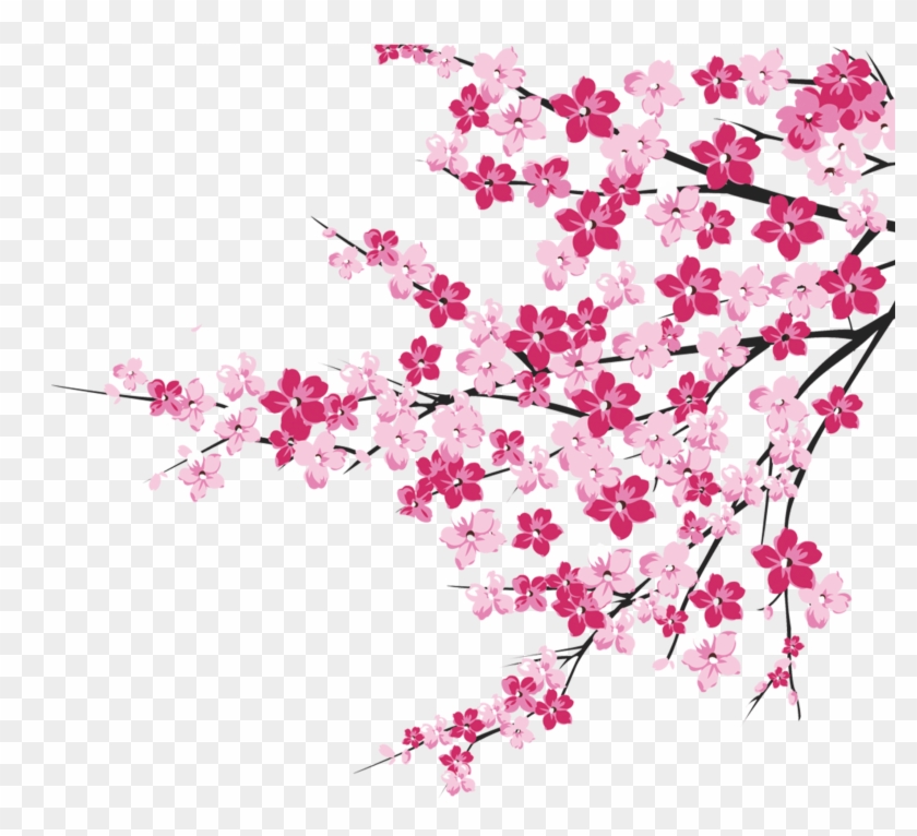 64 Cherry Blossom Tree Branch Cliparts For Your Inspiration - Png Download