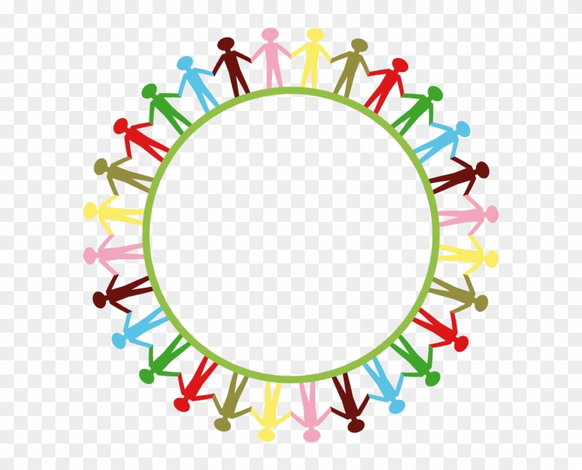 People Holding Hands Png Stick Figure Holding Hands Circle Clipart 135404 Pikpng