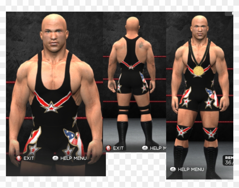 Randy Orton Updated - Kurt Angle Black Attire Clipart #135450