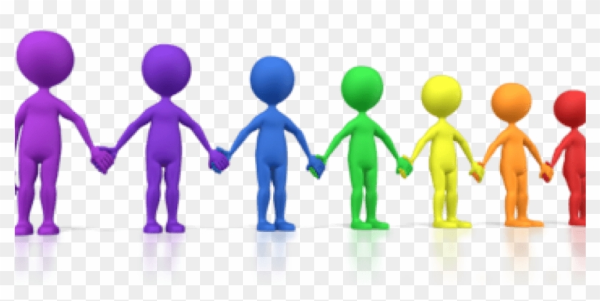 Line Of People Holding Hands , Png Download - Line Of People Holding Hands Clipart #135495