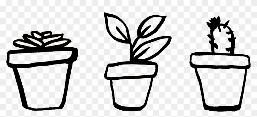 You Can Grab The Three Design Elements In Png Format - Hand Drawn Plants Png Clipart