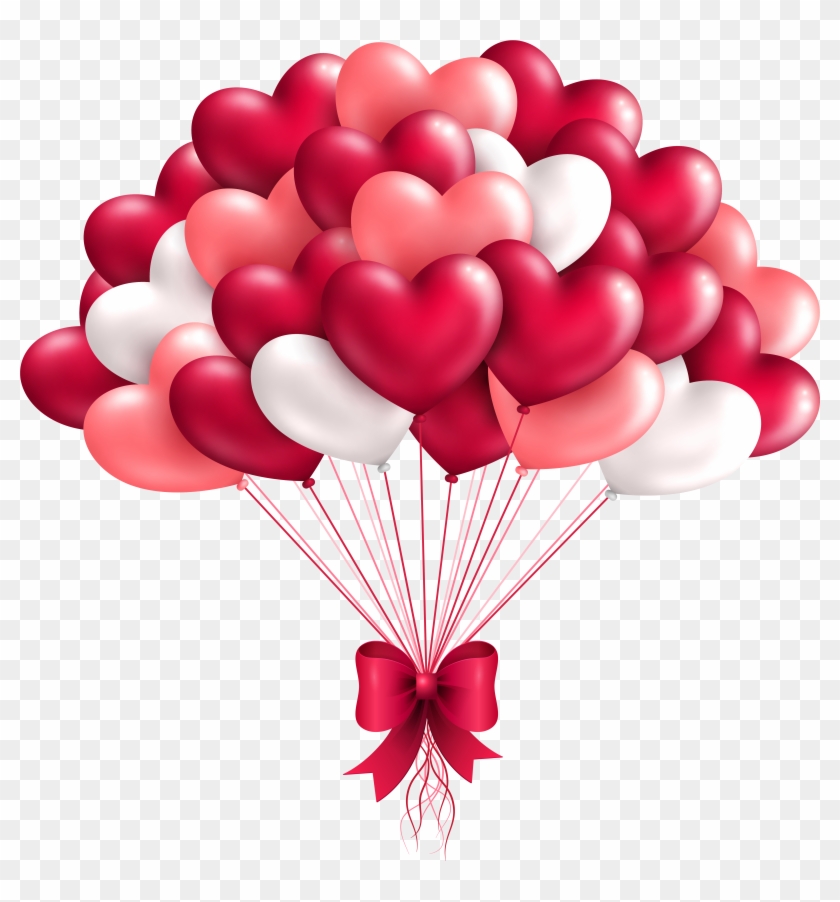 Birthday Balloons Png - Heart Balloons Png Clipart