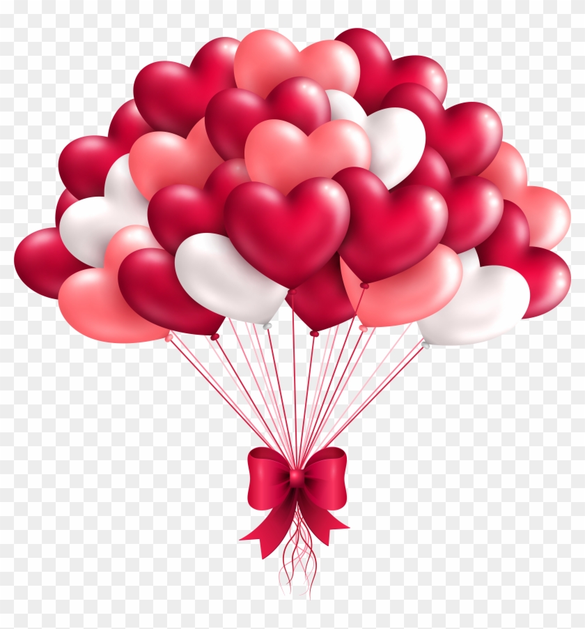 Birthday Balloons Png - Heart Balloons Png Clipart #135921