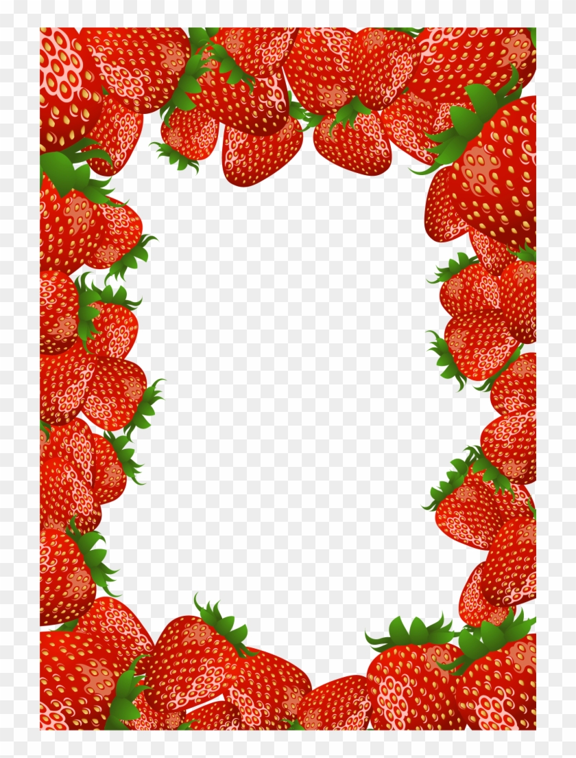Strawberry Png, Strawberry Clipart, Borders For Paper, - Strawberry Borders Transparent Png