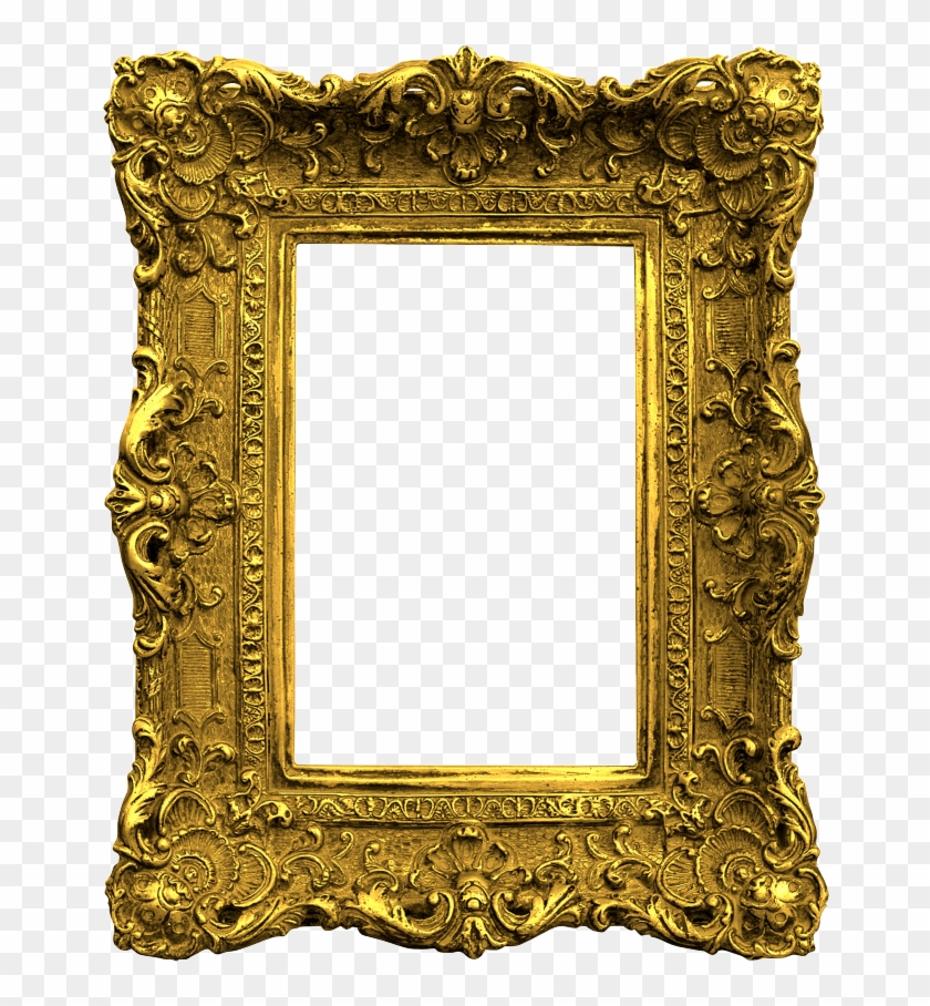 Gold Antique Frames Png Clipart - Old Picture Frame Png Transparent Png #136079