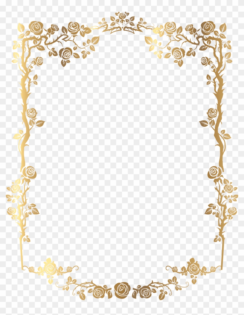 Frame Png, Frames Png, Photo Frame Png, Mobile Frame - Golden Pattern Png Clipart
