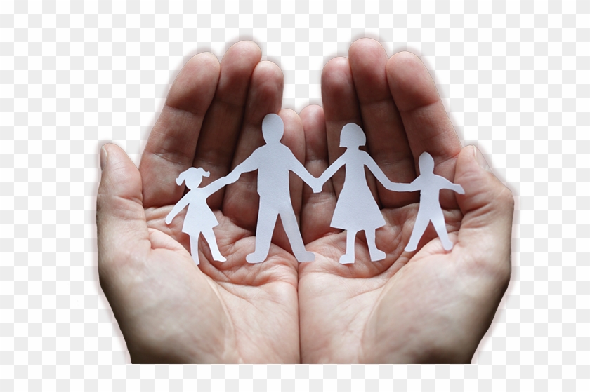 Hands Holding A Family - Christian Support Clipart