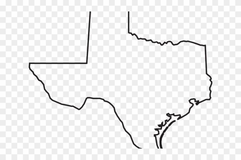 Texas Clipart Outline - Vector Texas Outline Png Transparent Png #136365