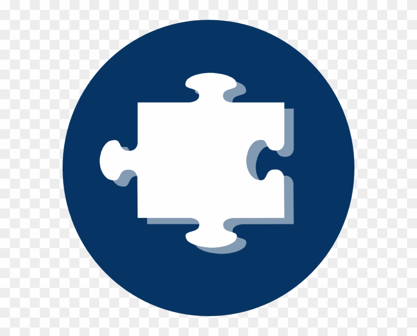 Blue Puzzle Piece Svg Clip Arts 588 X 597 Px - Png Download