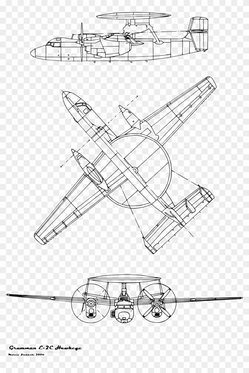 Open - Northrop Grumman E 2c Hawkeye Drawings Clipart #136469