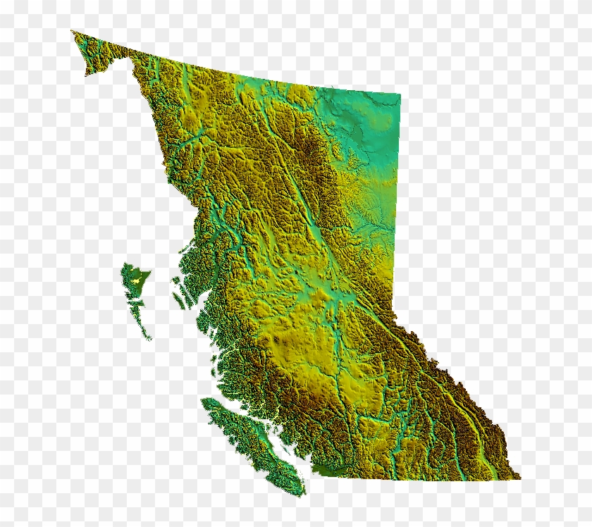 File - Bc-relief - Topographic Map Of British Columbia Clipart #136828