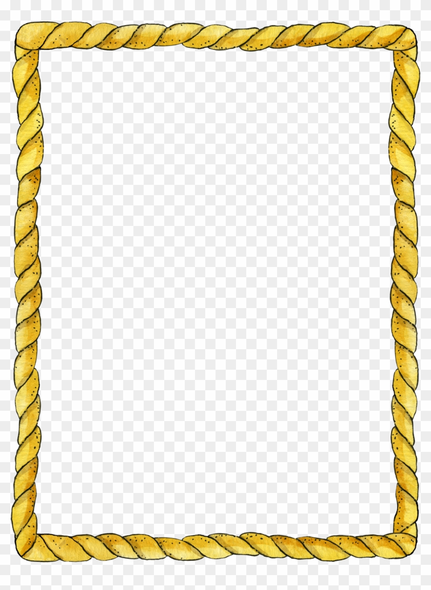 Rope Frame Rope Frame, Boarders And Frames, Png Photo, - Borders And Frames Design Clipart