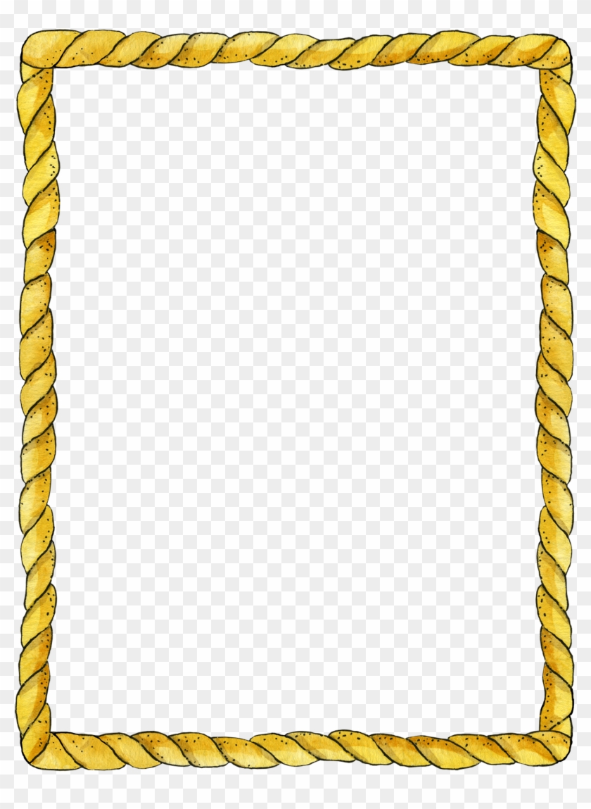 Rope Frame Rope Frame, Boarders And Frames, Png Photo, - Borders And Frames Design Clipart #136829