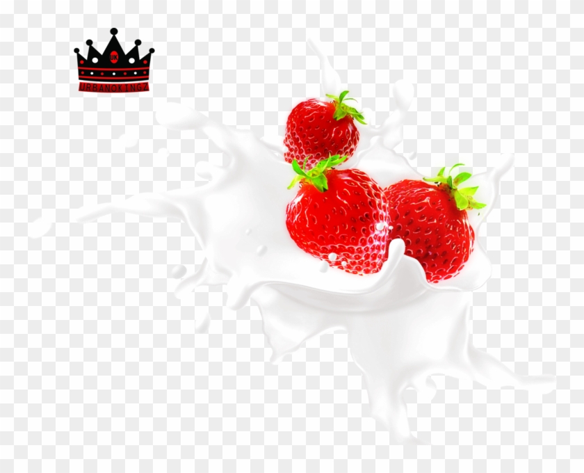 Strawberry Splash Milk - Strawberry Splash Png Clipart