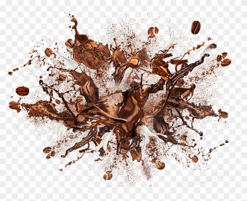 Natural Coffee Flavors - Iced Coffee Splash Png Clipart