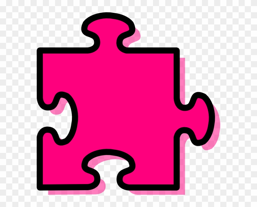 Image Royalty Free Library Pink Jigsaw Clip Art At - Jigsaw Piece Clip Art - Png Download