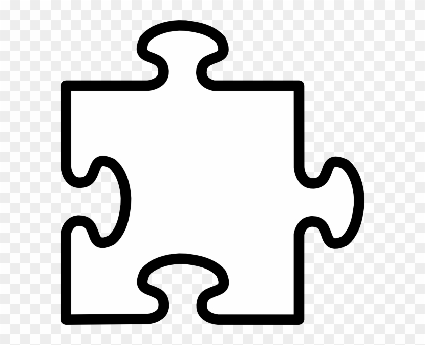 Blank Puzzle Pieces - Puzzle Pieces Clip Art Black And White - Png Download