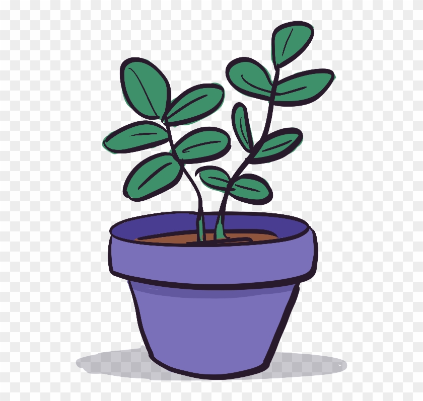 On The Other Hand, Here Is A Potted Plant Sprite I - Flowerpot Clipart #137308