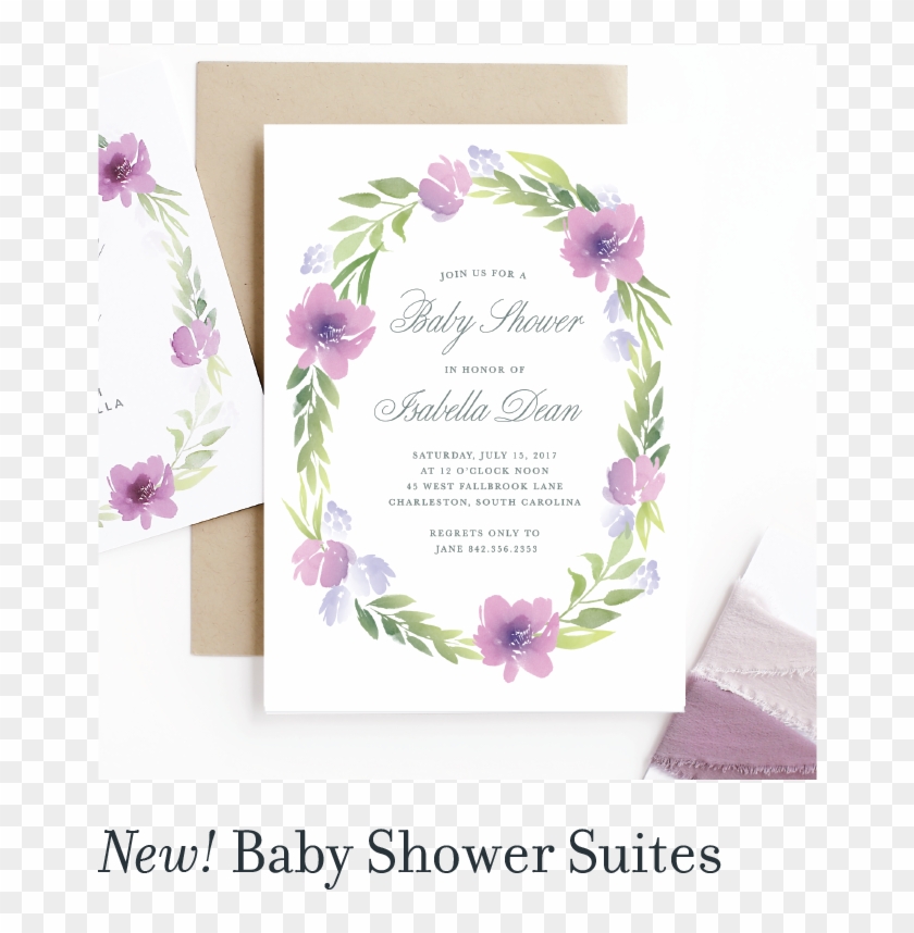 New Baby Shower Suites - Baby Shower Invitations Girl Flowers Clipart