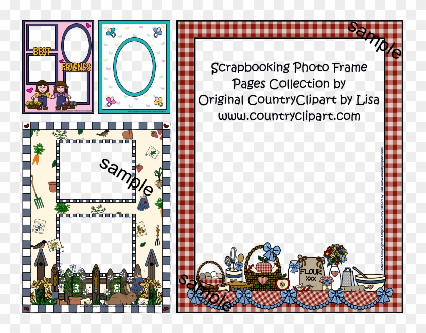 Scrapbook Photo Frame Pages Clipart Collection Samples - Cooking Frame Png Transparent Png