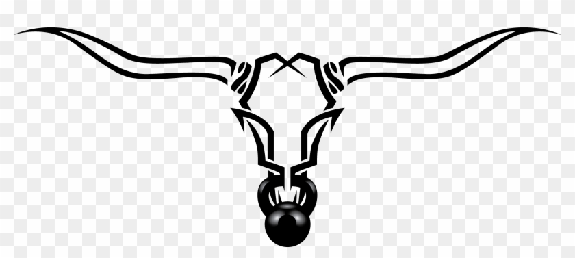 Longhorn Outline - Longhorn Logo Transparent Clipart #137870