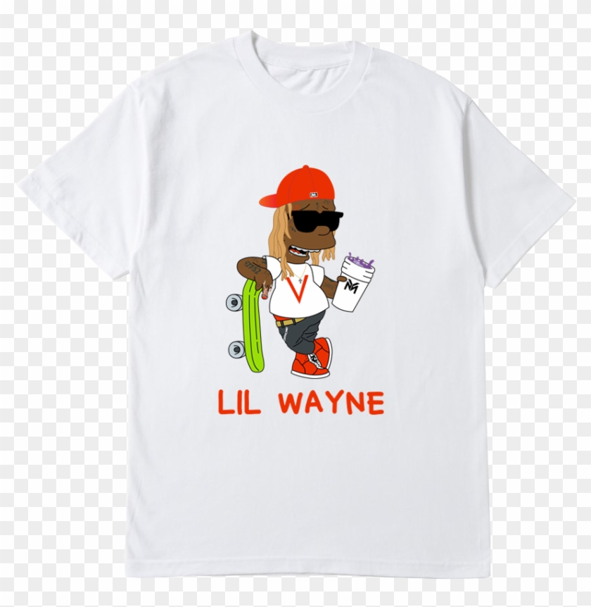 Almost Official Lil Wayne T-shirt - Cartoon Lil Wayne Shirt Clipart #137969