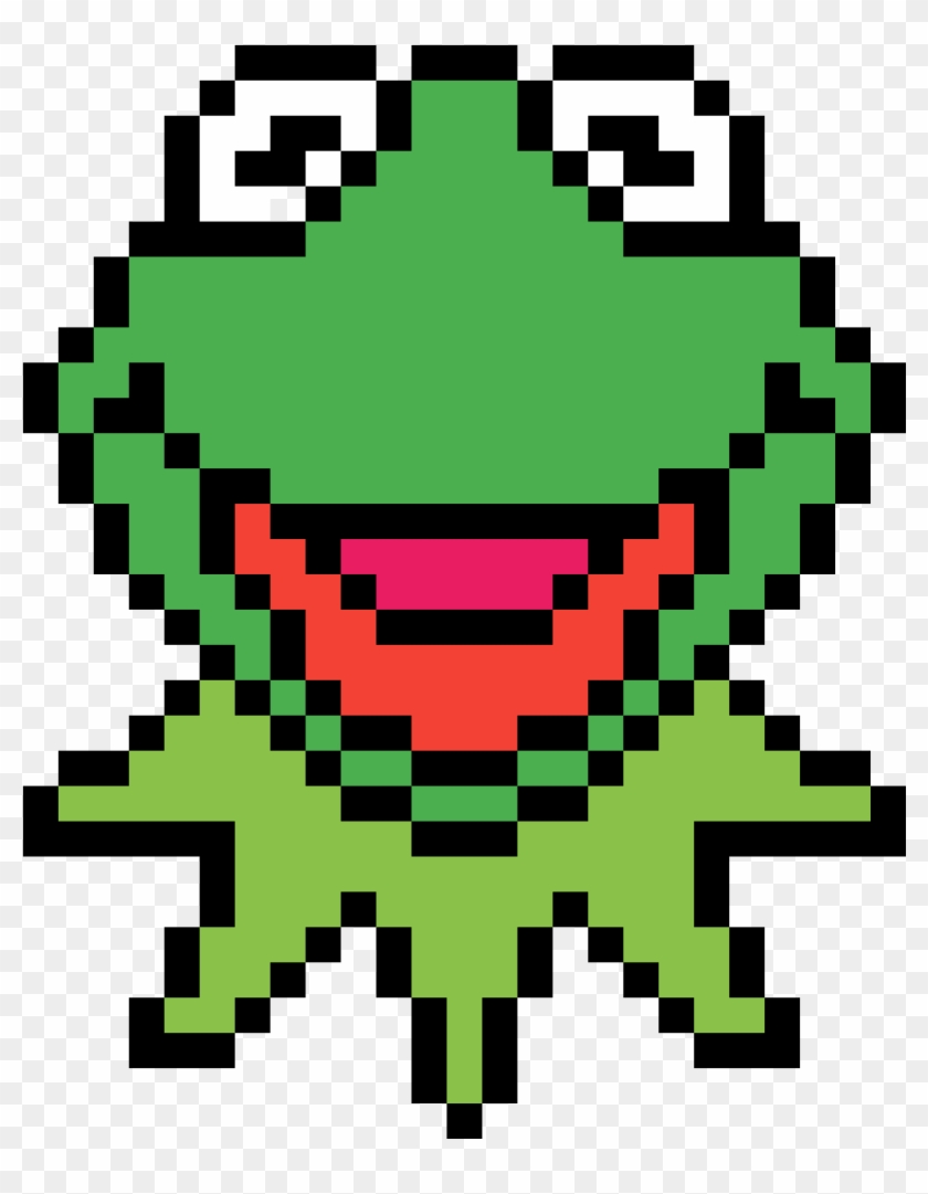 Kermit The Frog - Crazy Perler Bead Patterns Clipart #138032