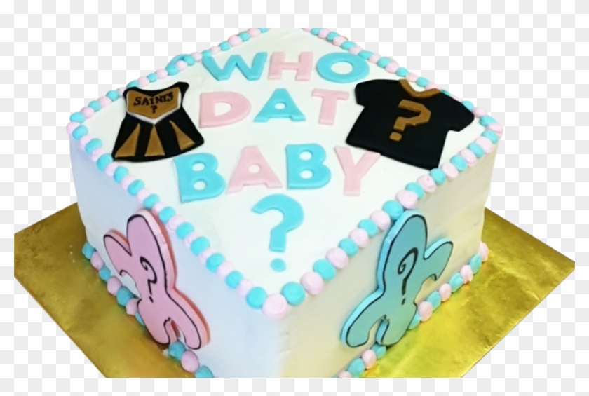 9 Who Dat Baby Shower Cakes Photo New Orleans Saints - Birthday Cake Clipart