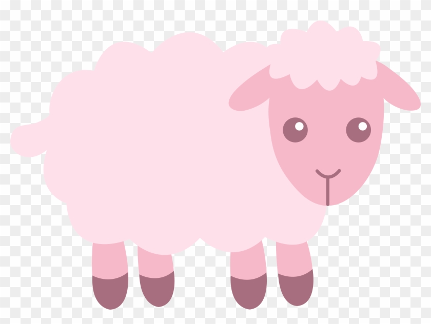 Baby Boy Shower - Cotton Ball Sheep Craft Template Clipart #138344