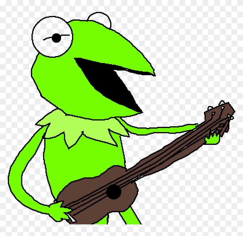 Kermit The Frog Singing - Cartoon Clipart