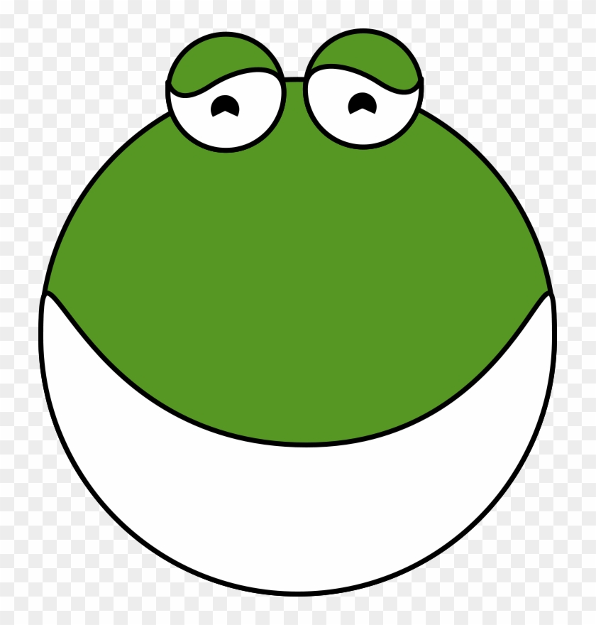 Gambar Kepala Katak Kartun Clipart