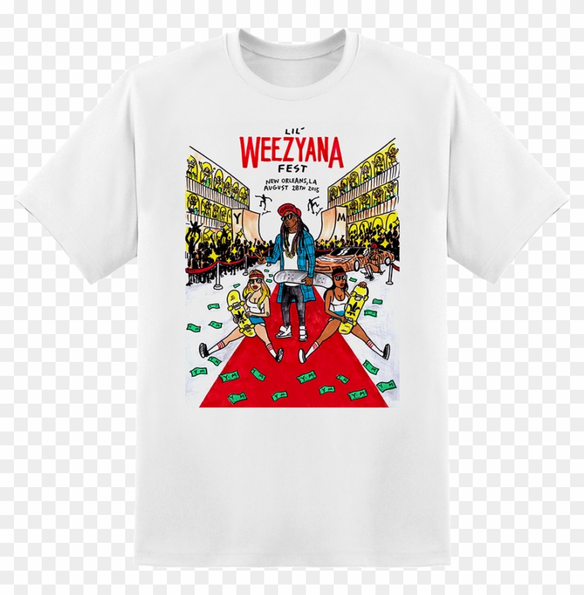 Official Lil Wayne Shirt - Lil Weezyana Fest 2016 Clipart #138586