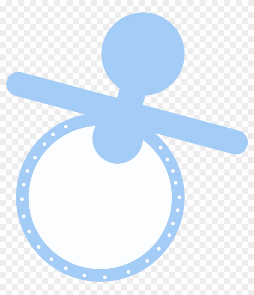 Free Baby Shower Clipart Vector Black And White - Baby Boy Pacifier Clipart - Png Download