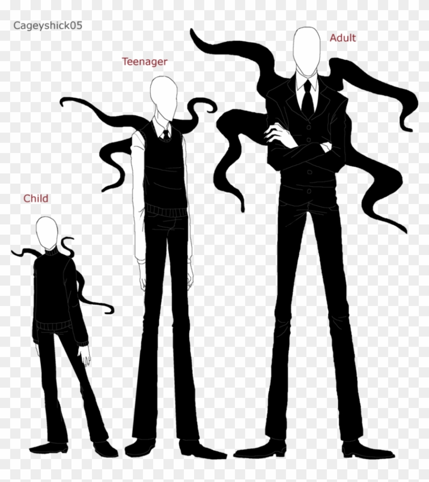 Drawing Creepy Little Kid - Creepypasta Slender Man Drawings Clipart